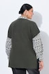 Slipover, oversized, opstaande kraag, mouwloos