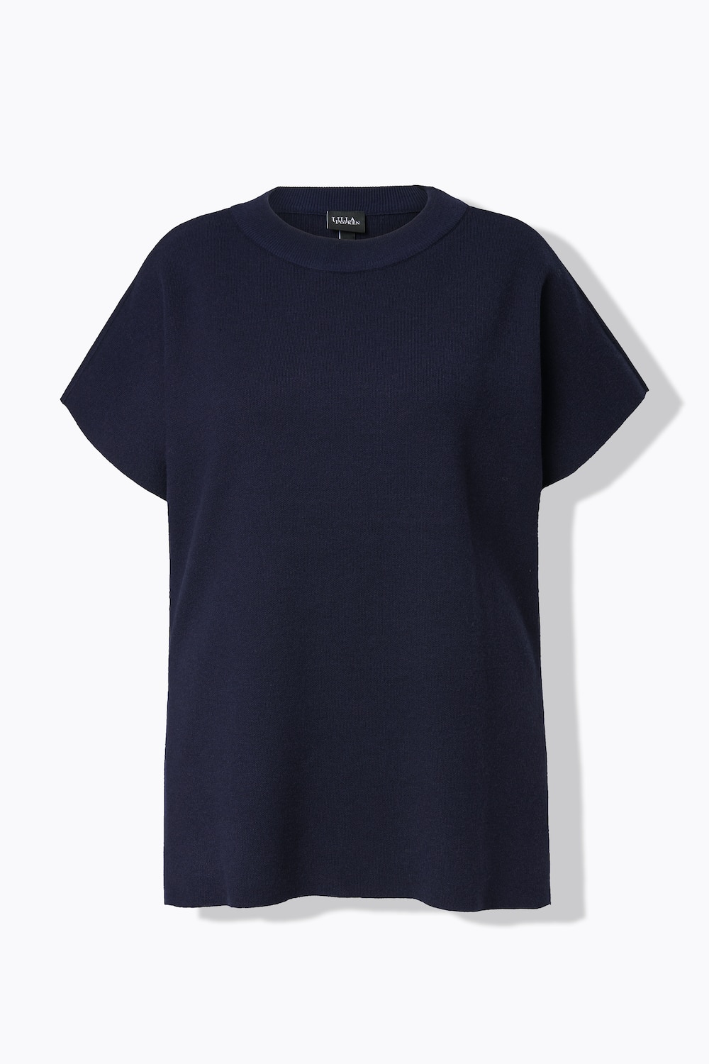 Stora storlekar Slipover, Dam, blå, storlek: 50/52, Viskos/Polyester/Syntetfibrer, Ulla Popken