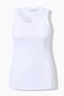 Ribbed top, slim fit, CutOut