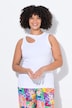 Ribbed top, slim fit, CutOut