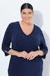 Sweatkleid, V-Ausschnitt, 3/4-Arm, Modalmix