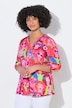 Blouse, A-lijn, gezichtenmotief