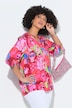 Blouse, A-lijn, gezichtenmotief