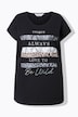 T-Shirt, Streifen, Schriftzug, Glitzersteinchen