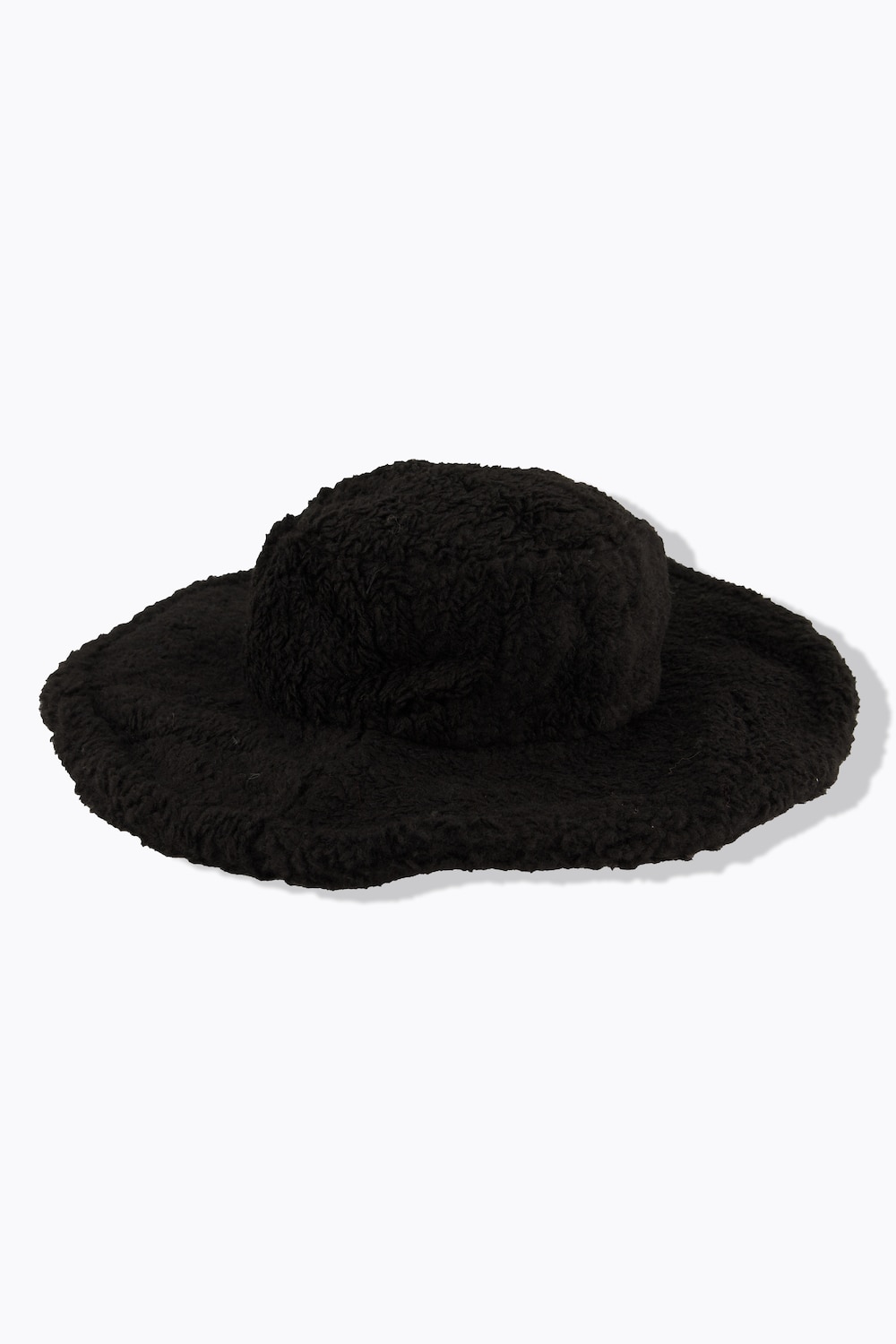 Hut, trendy aus Teddyfell, Krempe