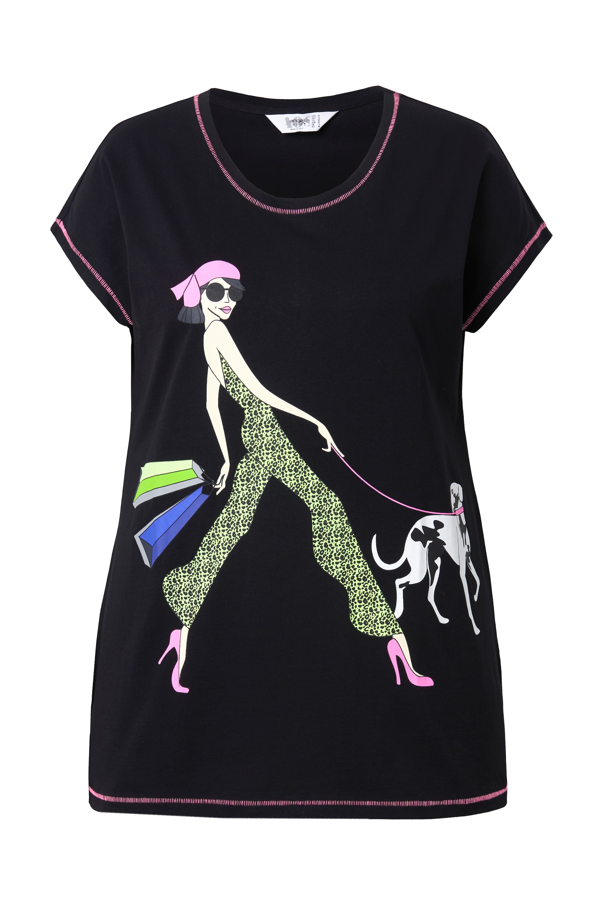Angel of Style Damen große Größen T Shirt A Linie Frauen Motiv