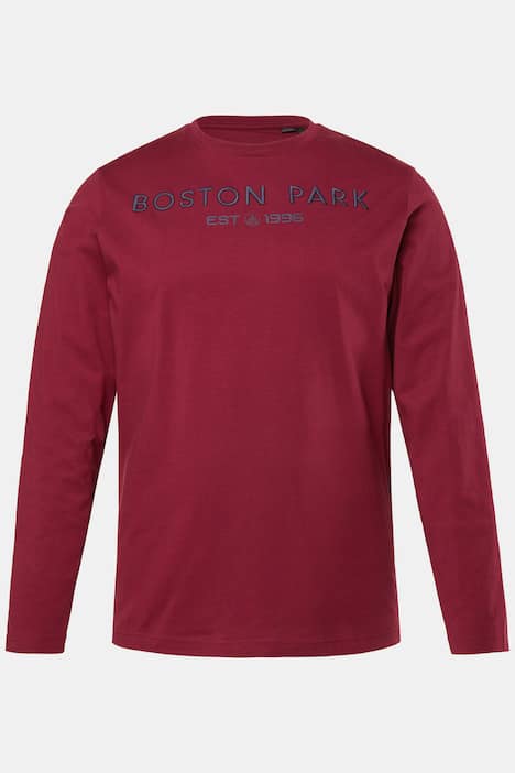 T-shirt Boston Park à manches longues. Imprimé poitrine - jusqu'au 86/88