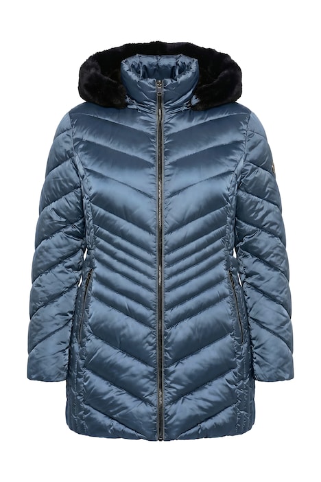 HYPRAR Steppjacke, Lederoptik-Piping, 2-Wege-Zipper