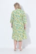 Blusenkleid, A-Linie, Midilänge, Zitronen-Muster