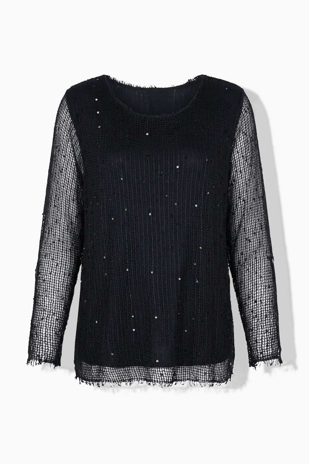 Stora storlekar Blus, Dam, svart, storlek: 58/60, Polyester/Viskos, Angel of Style