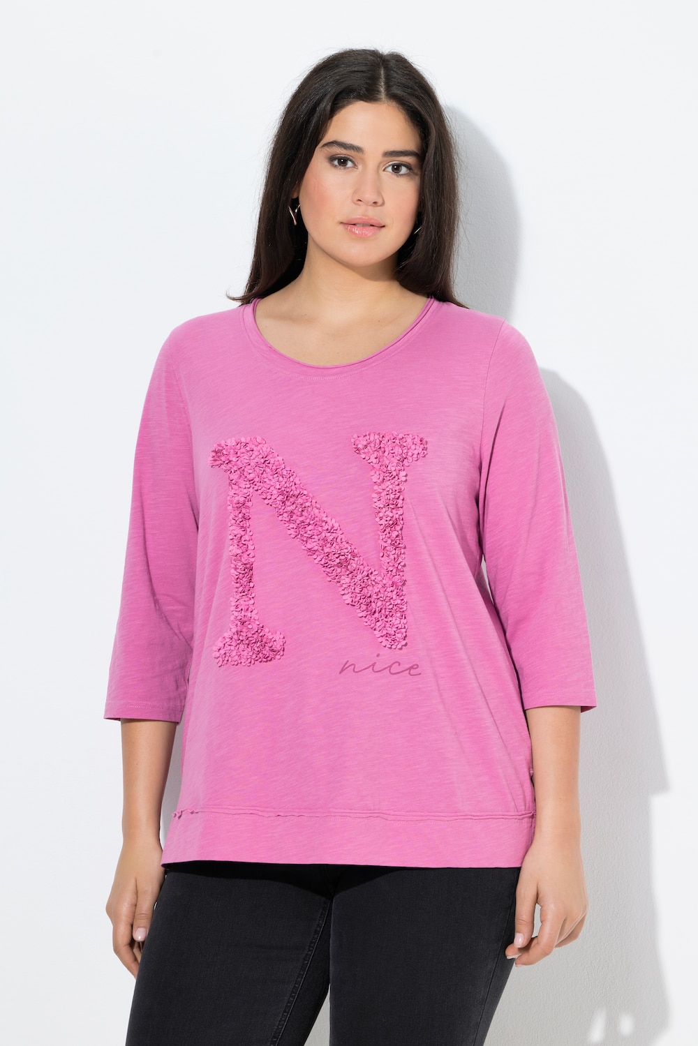 Große Größen Shirt, Damen, rosa, Größe: 54/56, Baumwolle, Ulla Popken