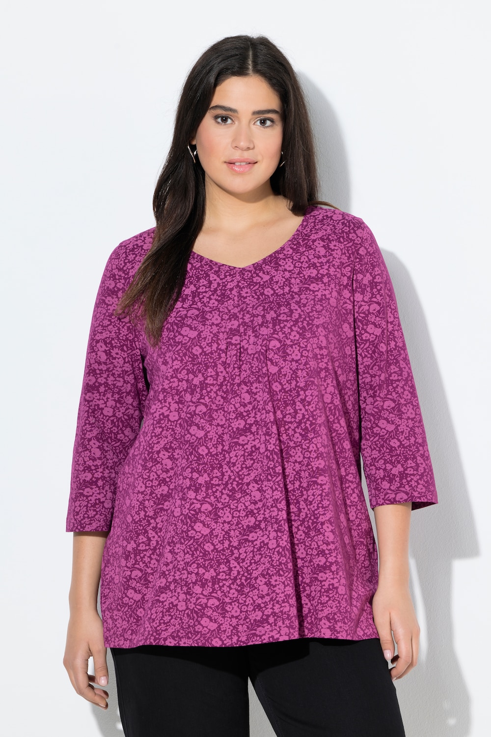 Große Größen Shirt, Damen, rosa, Größe: 54/56, Baumwolle, Ulla Popken