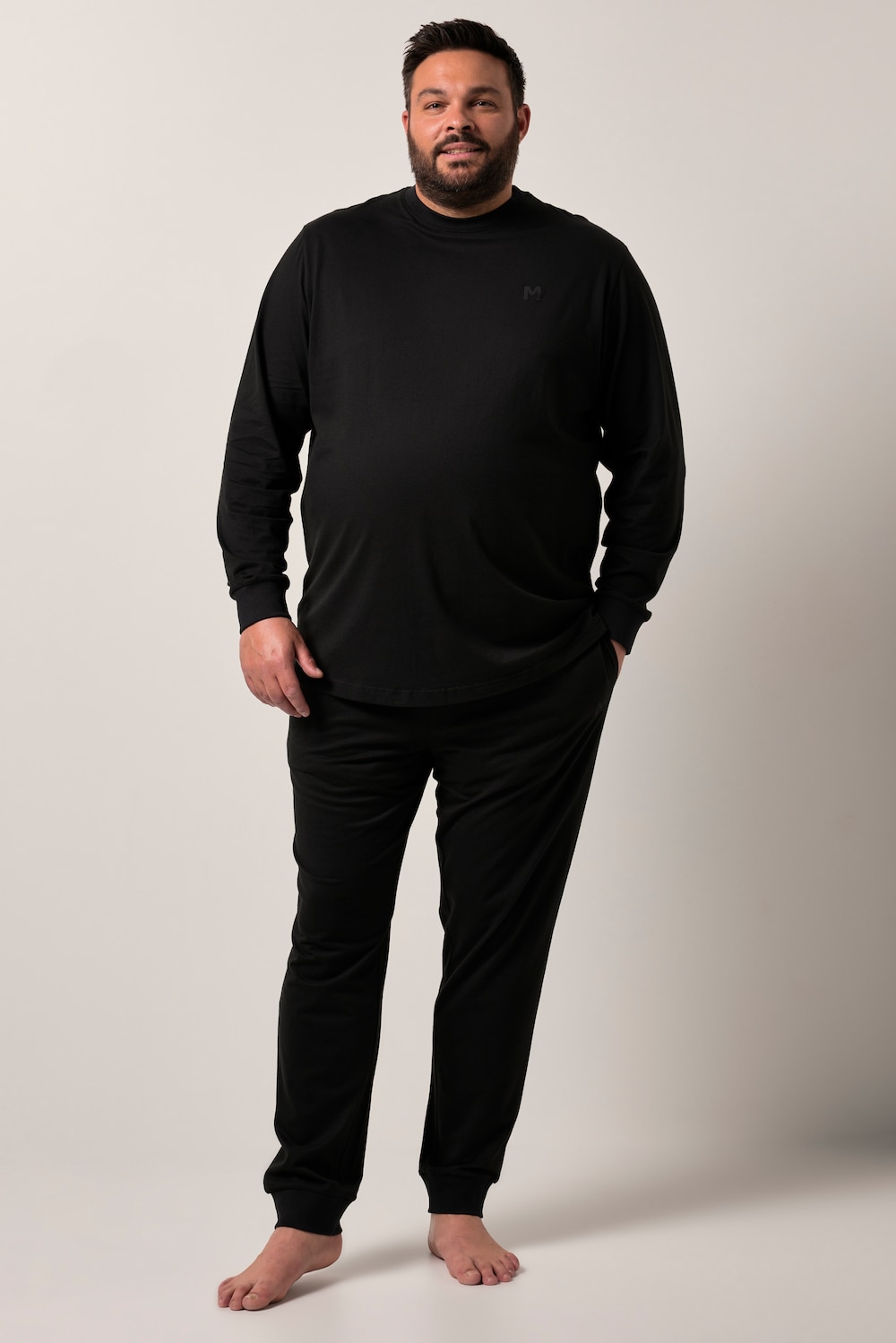 Men+ Schlafanzug, Zweiteiler, Jersey, Langarm, bis 8 XL