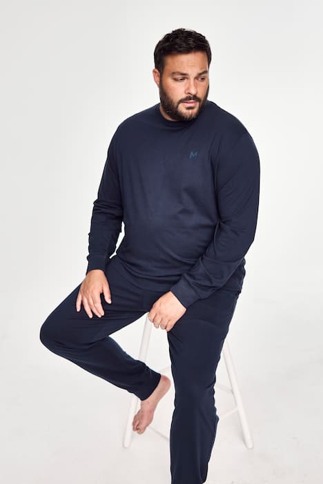 Men+ Schlafanzug, Zweiteiler, Jersey, Langarm, bis 8 XL
