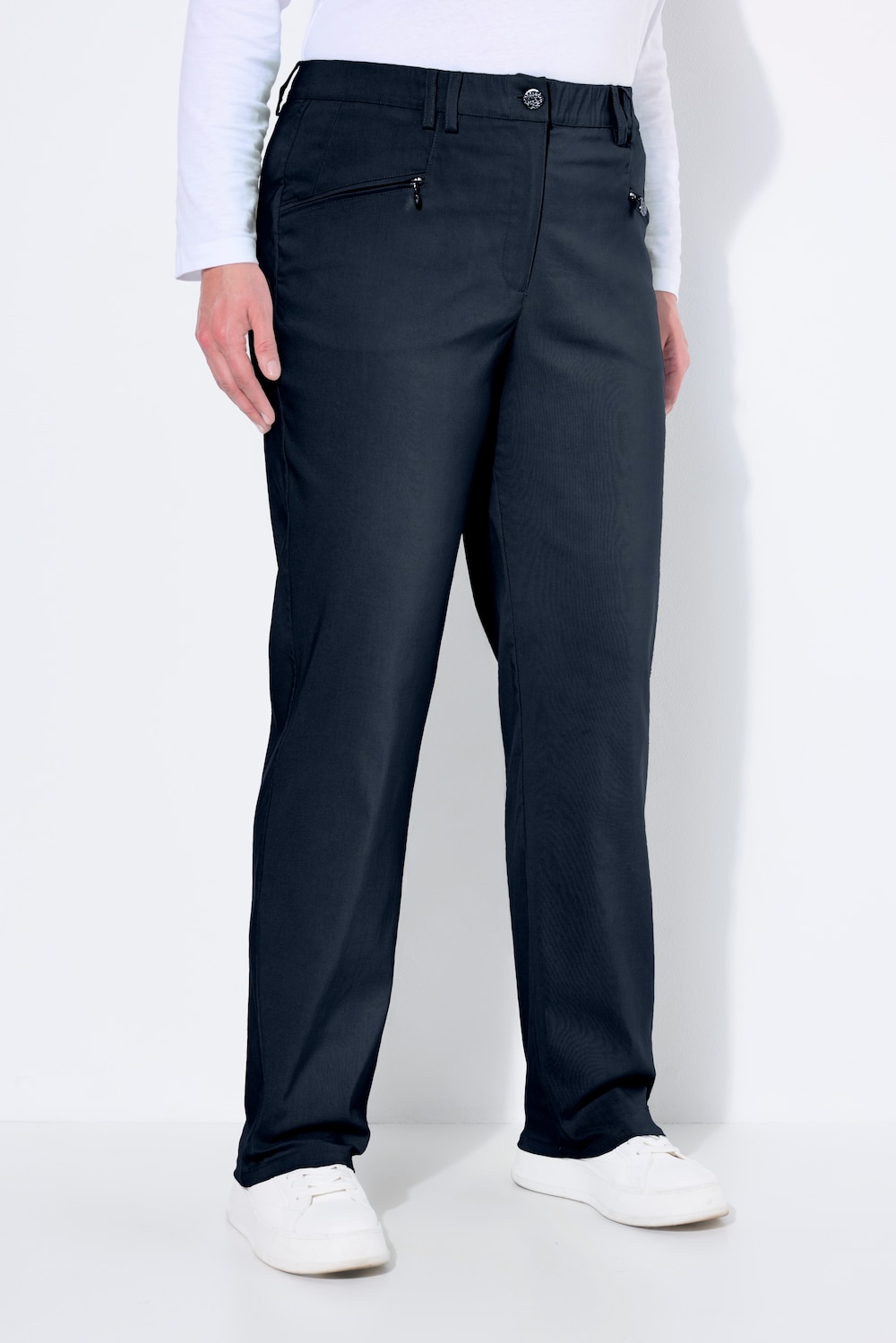 Große Größen Thermo-Stretchhose Mony, Damen, schwarz, Größe: 46, Viskose/Synthetische Fasern, Ulla Popken