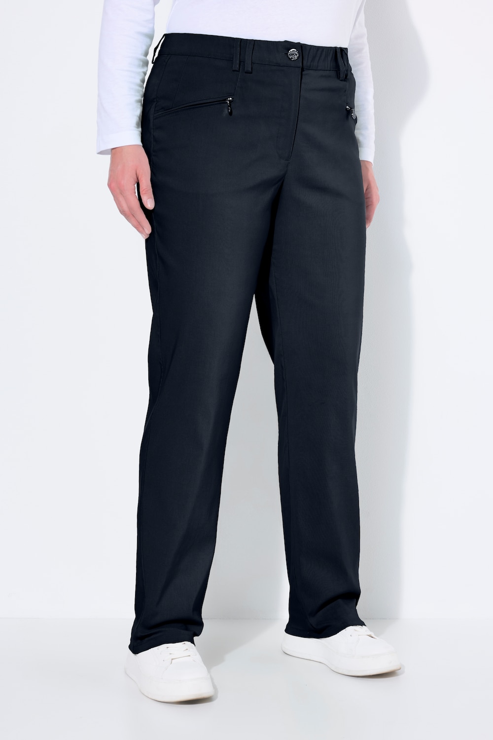 Große Größen Thermo-Stretchhose Mony, Damen, blau, Größe: 42, Viskose/Synthetische Fasern, Ulla Popken