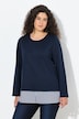 Sweater, Blusensaum, Rundhals, Langarm