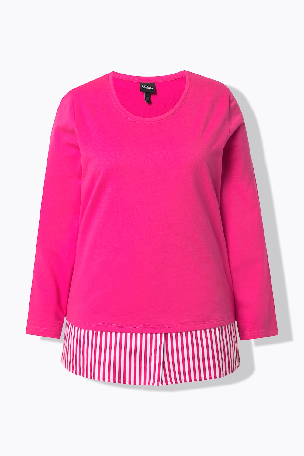 Stora storlekar Mjukiströja, Dam, rosa, storlek: 42/44, Bomull/Polyester, Ulla Popken
