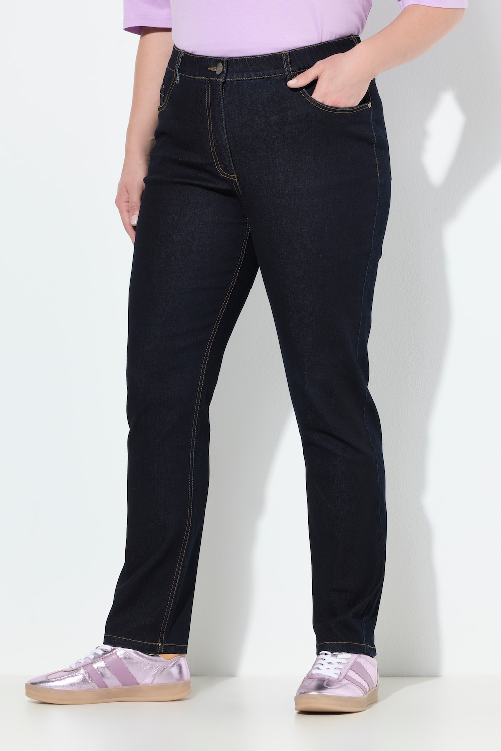 Große Größen Jeans Mia, Damen, blau, Größe: 44, Baumwolle/Polyester/Viskose, Ulla Popken