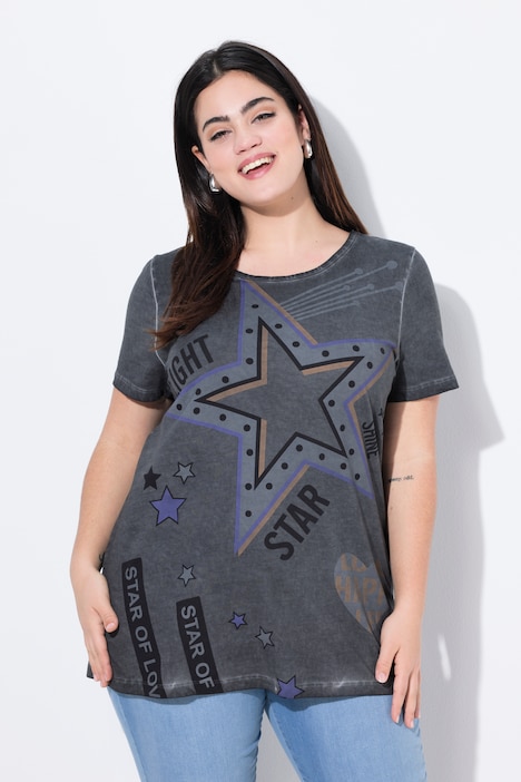 T-shirt, regular fit, sterprint