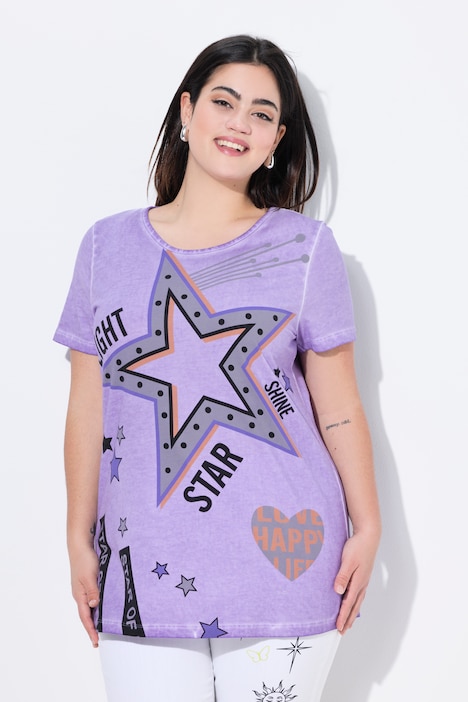 T-shirt, regular fit, sterprint