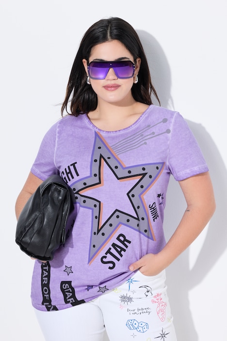T-shirt, regular fit, sterprint