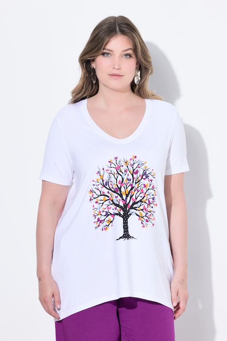 T-Shirt, A-Linie, Baum-Motiv