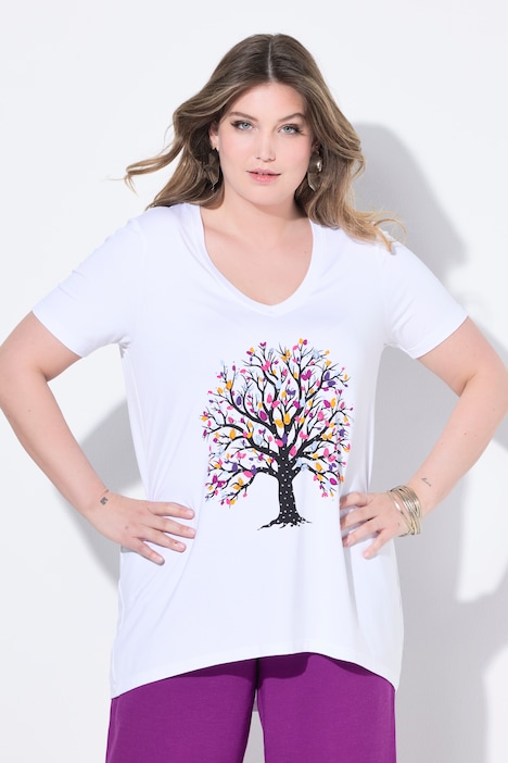 T-Shirt, A-Linie, Baum-Motiv
