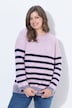 Ringel-Strickpullover, Rundhalsausschnitt,Langarm