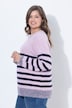 Ringel-Strickpullover, Rundhalsausschnitt,Langarm
