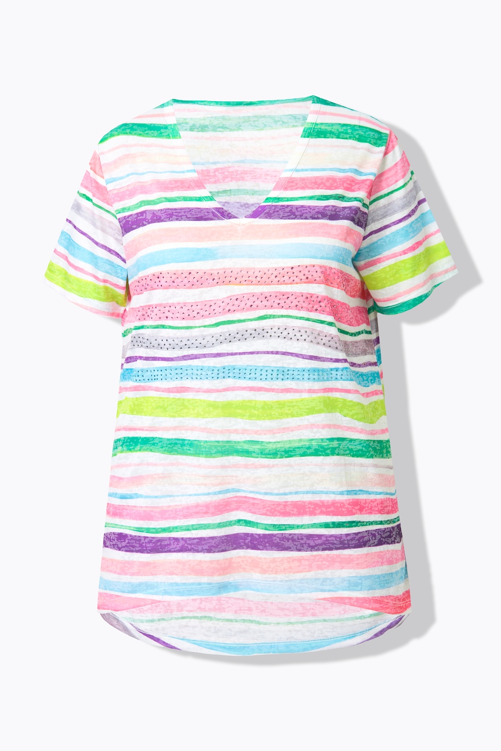 Stora storlekar T-shirt, Dam, rosa, storlek: 52, Polyester/Viskos, Angel of Style