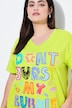 T-Shirt, Boxy Fit, bunter Schriftzug