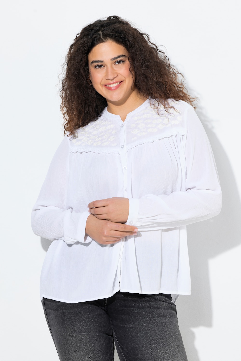 Große Größen Bluse, Damen, beige, Größe: 58/60, Viskose, Ulla Popken