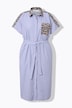 Hemdblusenkleid, Oversize Shape, Leo-Patch