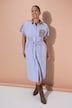 Hemdblusenkleid, Oversize Shape, Leo-Patch