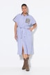 Hemdblusenkleid, Oversize Shape, Leo-Patch