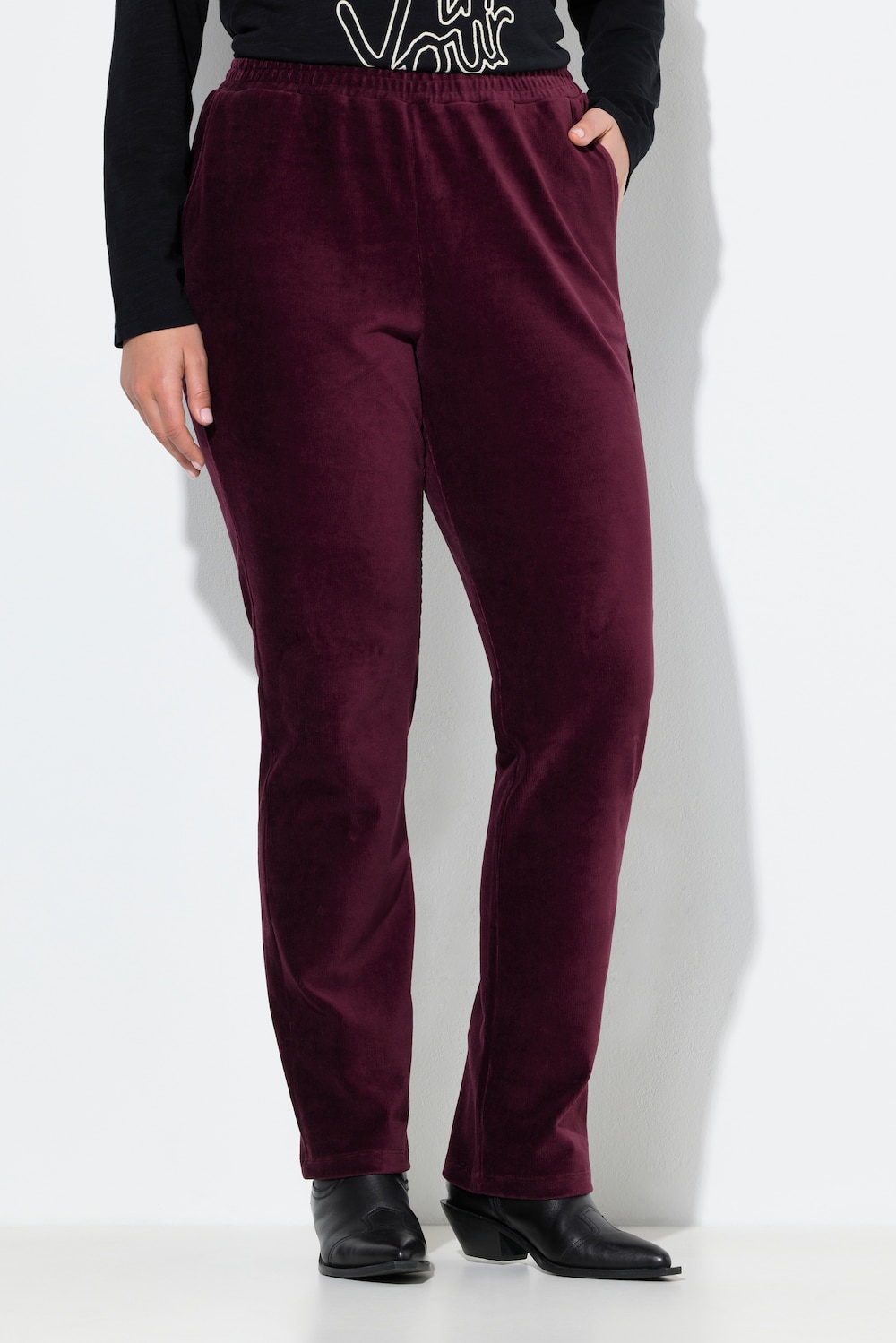 Große Größen Cordhose Ruby, Damen, lila, Größe: 58/60, Baumwolle/Polyester, Ulla Popken