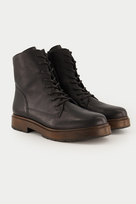 Leder-Stiefeletten, Schnürung, Wechselfußbett, Weite H