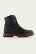 Botines de cuero, acordonado, plantilla intercambiable, ancho H