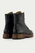 Botines de cuero, acordonado, plantilla intercambiable, ancho H