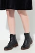 Botines de cuero, acordonado, plantilla intercambiable, ancho H