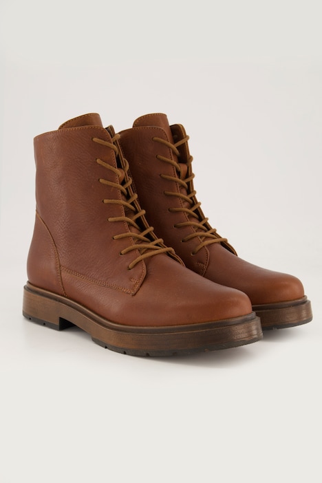 Leder-Stiefeletten, Schnürung, Wechselfußbett, Weite H