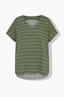 Blusenshirt, oversized, Rauten