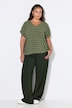 Blusenshirt, oversized, Rauten