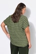 Blusenshirt, oversized, Rauten