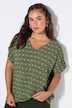 Blusenshirt, oversized, Rauten