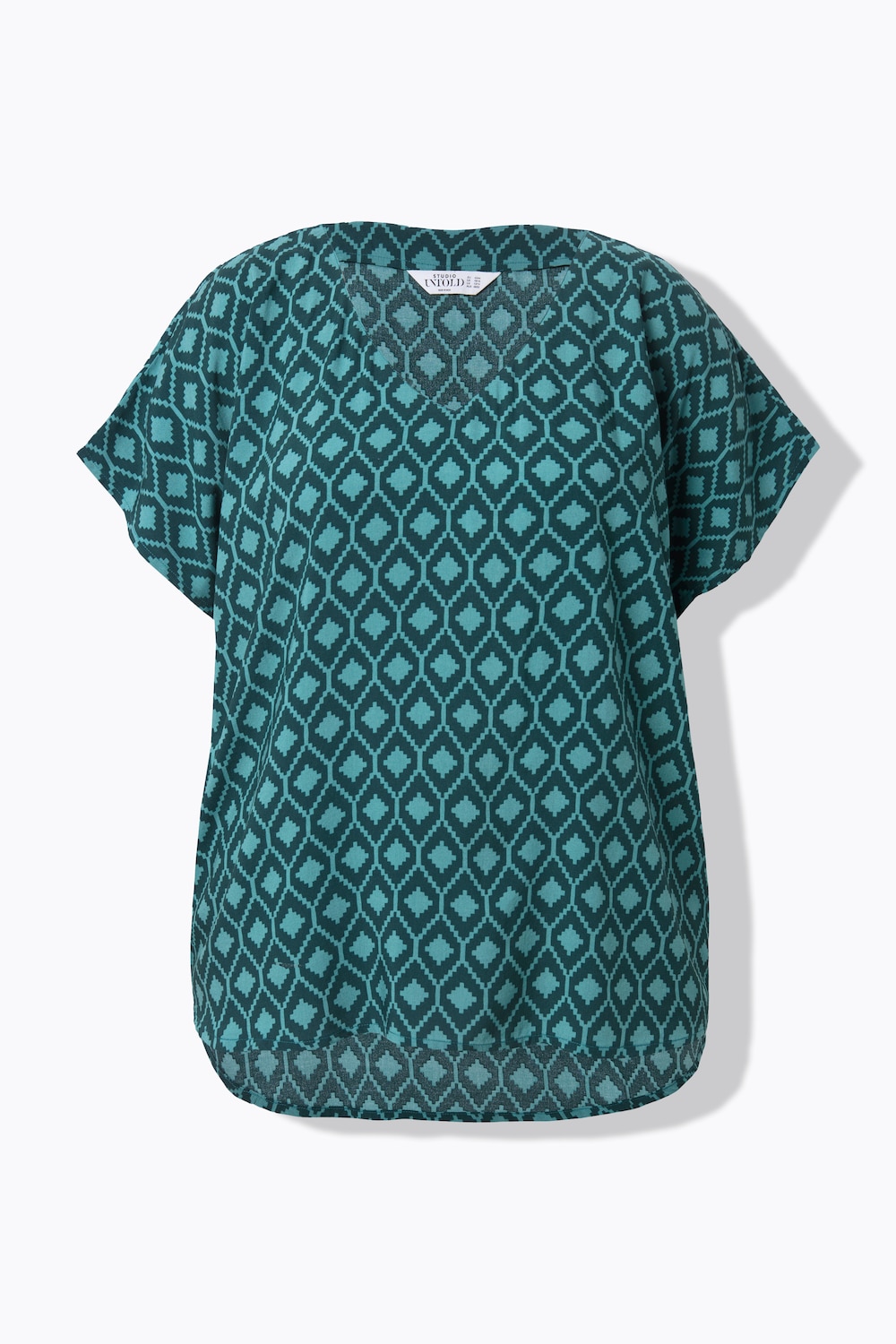Große Größen Blusenshirt, Damen, grün, Größe: 46/48, Viskose, Studio Untold