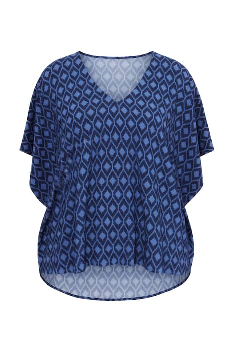 Halenkové tričko, oversize, kosočtverce