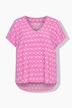 Blusenshirt, oversized, Rauten