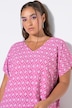 Blusenshirt, oversized, Rauten